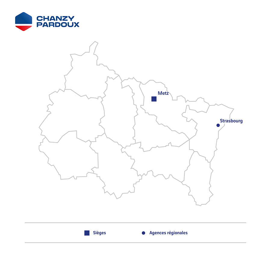 Carte implantations Chanzy-Pardoux